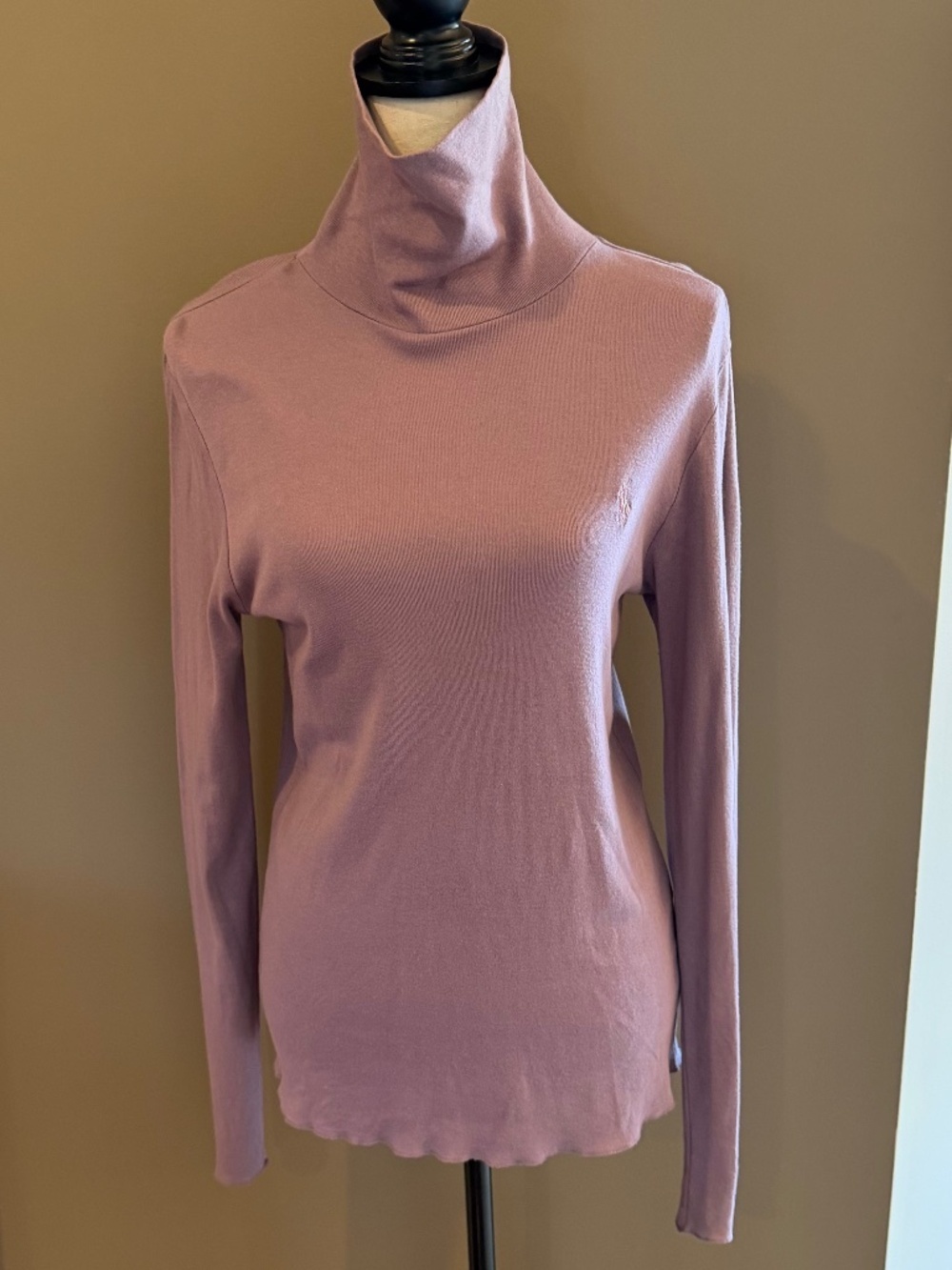 Ralph Lauren Sport Mauve Turtleneck Old Money Top/Sweater, Size XL